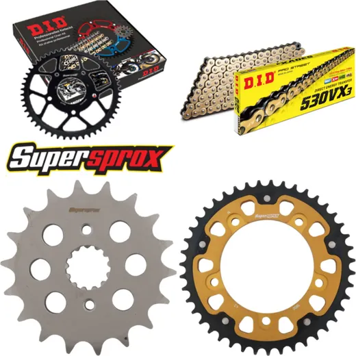 Chain Kit Stealth gold for: SUZUKI GSF1250 A /SA Bandit 18-43-118 DID530VX3(G&B) endless