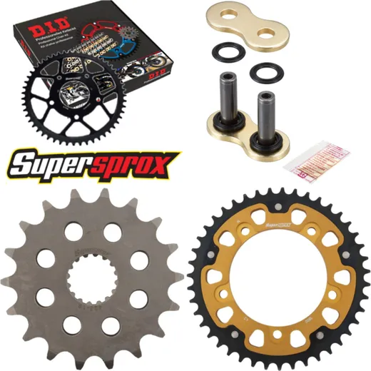 Chain Kit Stealth gold for: SUZUKI B-King 1300 07-12 18-43-118 DID530ZVM-X(G&G) rivet