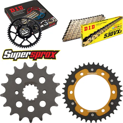 Chain Kit Stealth gold for: SUZUKI TL1000 S 97-00 17-38-104 DID530VX3(G&B) endless
