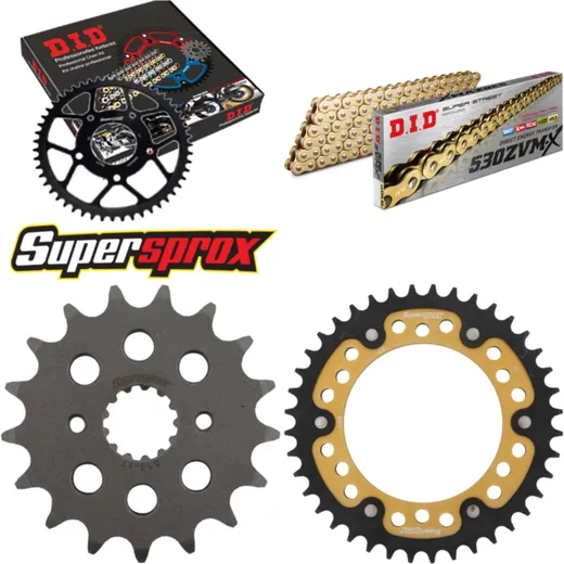 Chain Kit Stealth gold KA/SU VN800 Drifter 99-06/GS 17-40-112 DID530ZVM-X(G&G) rivet