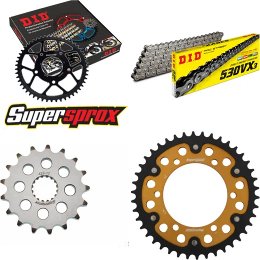 Chain Kit Stealth gold for: SUZUKI GSX-R 1000 09-16 17-42-114 DID530VX3 rivet