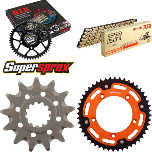 Chain Kit Stealth orange for: KTM SX60 98-99/SX65 00-01 13-48-112 DID420NZ3(G&B) Clip