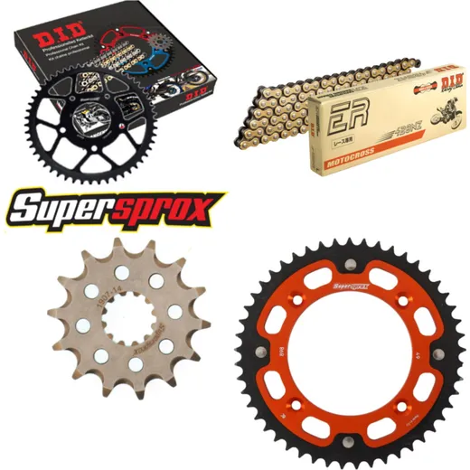 Kettensatz Stealth orange für: KTM SX85 19``/16`` 03-17 14-49-122 DID428NZ(G&B) Clip