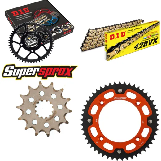 Chain Kit Stealth orange for: KTM SX85 19``/16`` 03-17 14-49-122 DID428VX(G&B) Clip