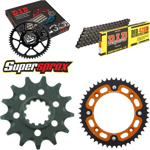 Chain Kit Stealth orange for: KTM SX85 17``/14`` 18- 13-46-120 DID428D Clip