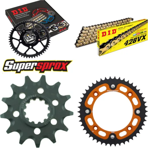 Chain Kit Stealth orange for: KTM SX85 17``/14`` 18- 13-46-120 DID428VX(G&B) Clip