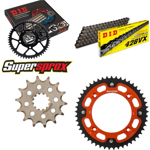 Chain Kit Stealth orange for: KTM SX85 19``/16`` 18- 14-49-124 DID428VX endless
