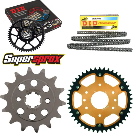 Chain Kit Stealth orange for: KTM 125 Duke 6-Loch 11-1 14-45-112 DID520NZ Clip
