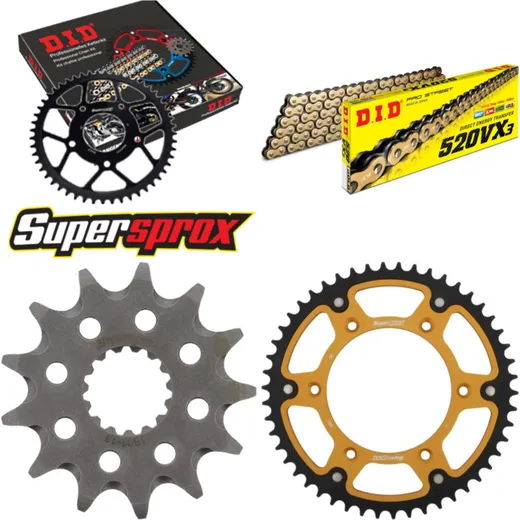 Chain Kit Stealth gold for: KTM SX250 4T 13-13 13-50-114 DID520VX3(G&B) Clip