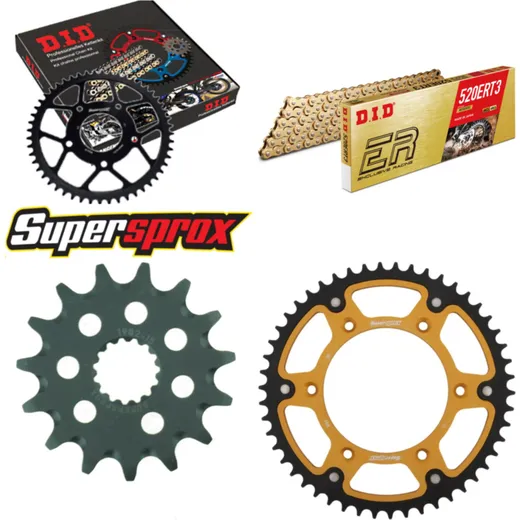 Chain Kit Stealth gold for: KTM EGS620 LC4 94-94/EXC620 15-50-118 DID520ERT2(G&G) Clip