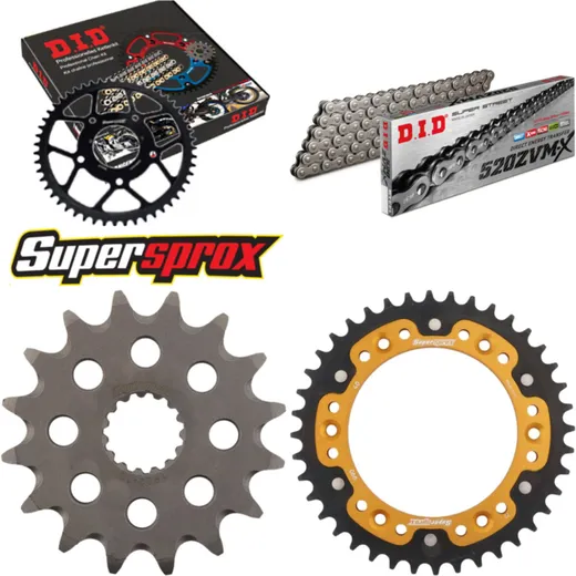 Chain Kit Stealth gold for: KTM Duke 690 08-15/Duke 690 16-40-114 DID520ZVM-X endless