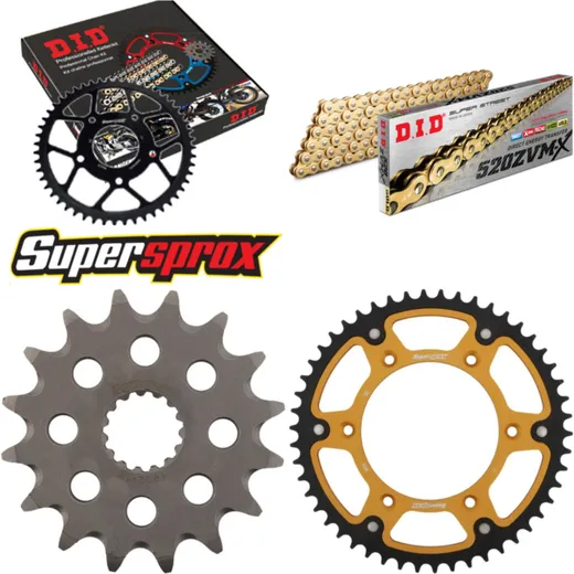 Chain Kit Stealth gold for: KTM EGS620 LC4-E 97-98 16-50-120 DID520ZVM-X(G&G) rivet