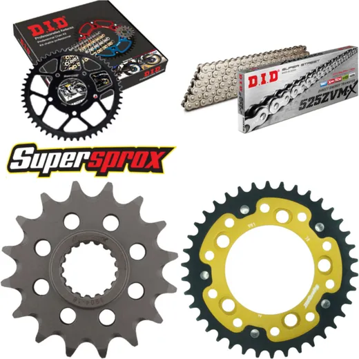 Chain Kit Stealth gold for: KTM Super Duke 990 04-13/Sup 16-38-110 DID525ZVM-X(S&S) endless