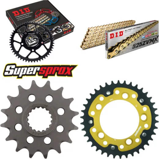 Chain Kit Stealth gold for: KTM Super Duke 990 04-13/Sup 16-38-110 DID525ZVM-X(G&G) endless