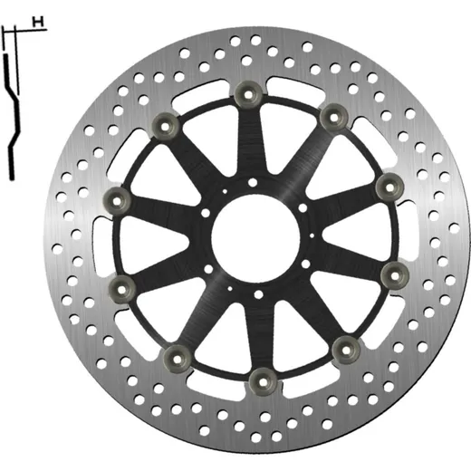 Bremsscheibe NG 1446G 296 mm, schwimmend gelagert (FLD)