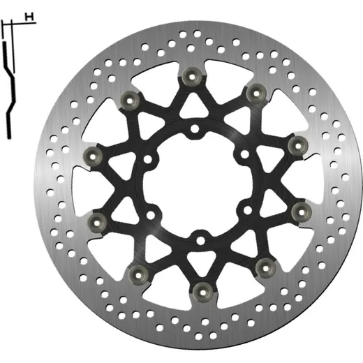 Bremsscheibe NG 1642G 320 mm, schwimmend gelagert (FLD)