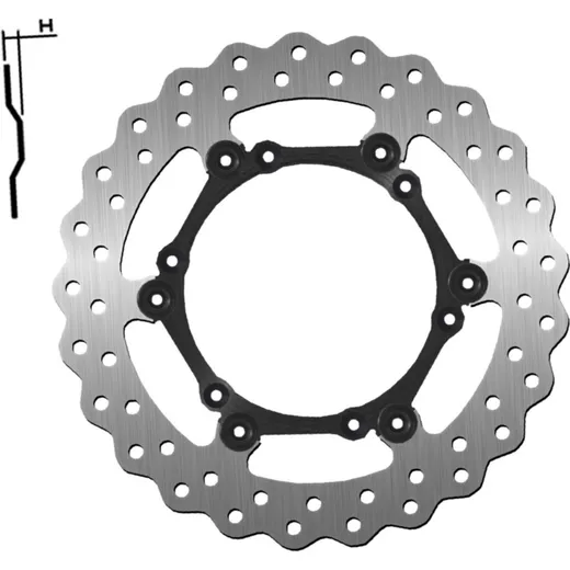 Bremsscheibe NG 1725X 260 mm, schwimmend gelagert (FLD) Wavy