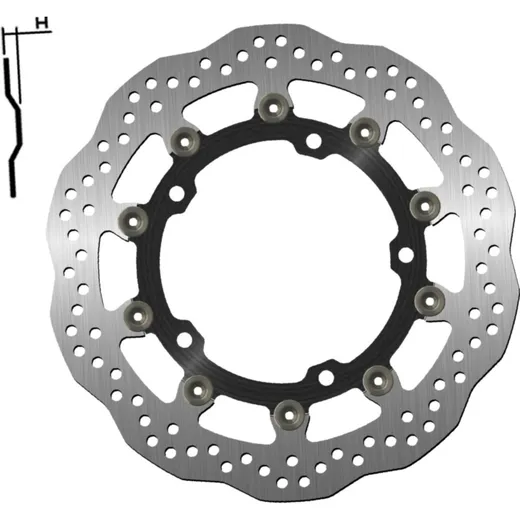 Bremsscheibe NG 1785XG 310 mm, schwimmend gelagert (FLD) Wavy
