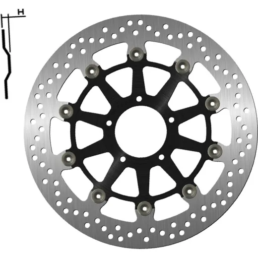 Brake disk NG 1796G 320 mm, floated (FLD)