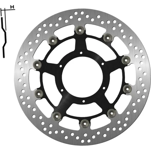 Brake disk NG 1808G 310 mm, floated (FLD)