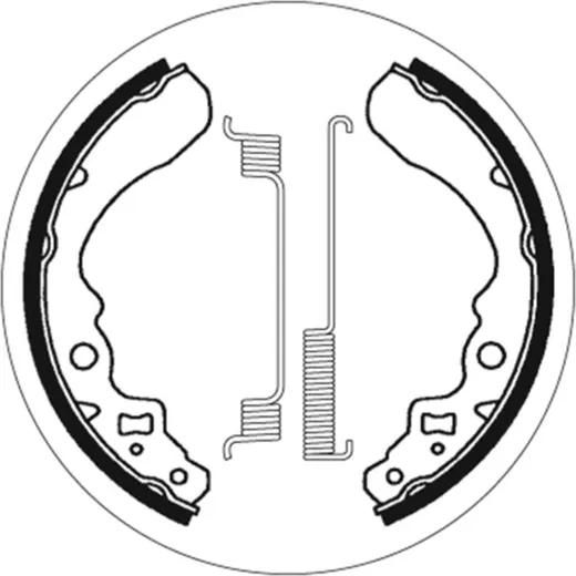 Bremsbelag Bremsbacken SBS 2053