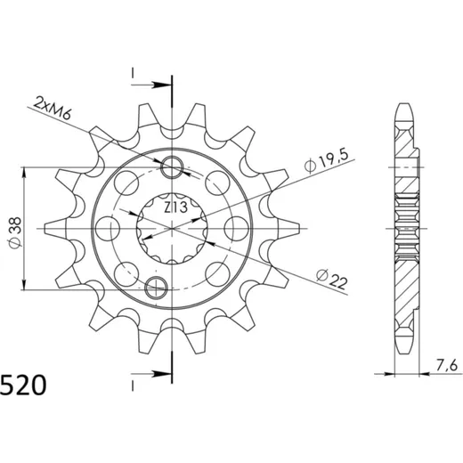 Ritzel Supersprox 520/15Z 24310-15