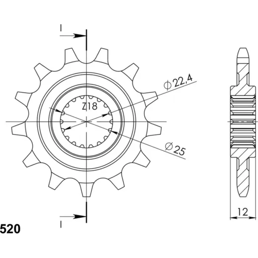 Ritzel Supersprox 520/11Z 97200-11