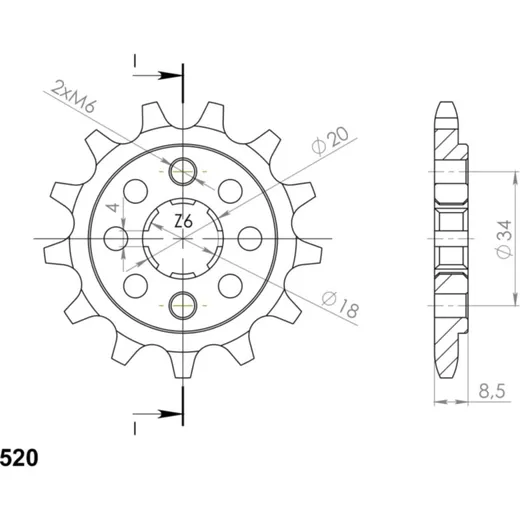 Ritzel Supersprox 520/15Z 20317-15