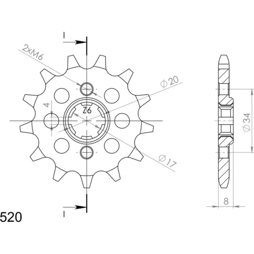 Ritzel Supersprox 520/14Z 20306-14
