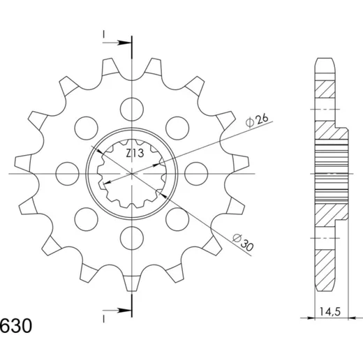 Front Sprocket Supersprox 630/15t 20800-15