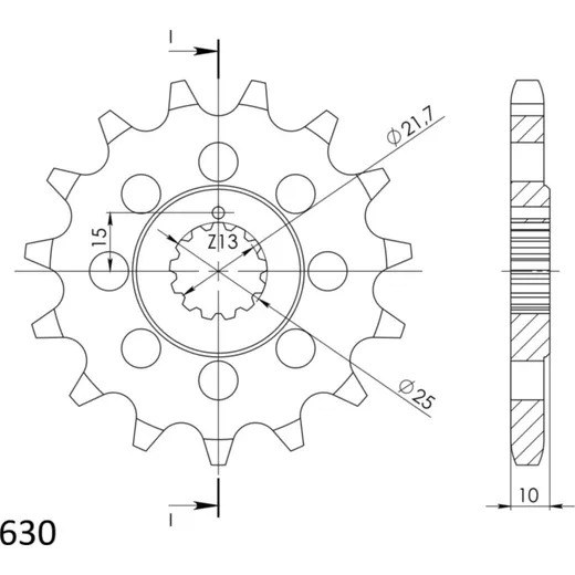 Front Sprocket Supersprox 630/15t 24800-15