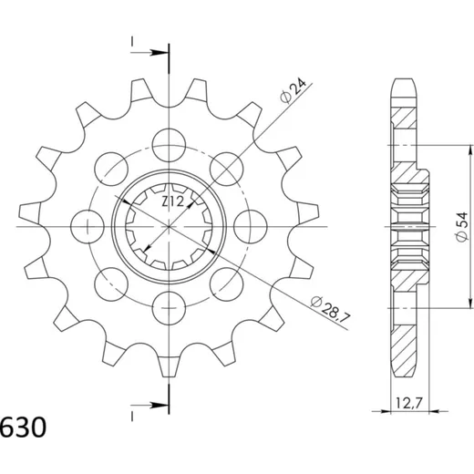 Ritzel Supersprox 630/15Z 24801-15
