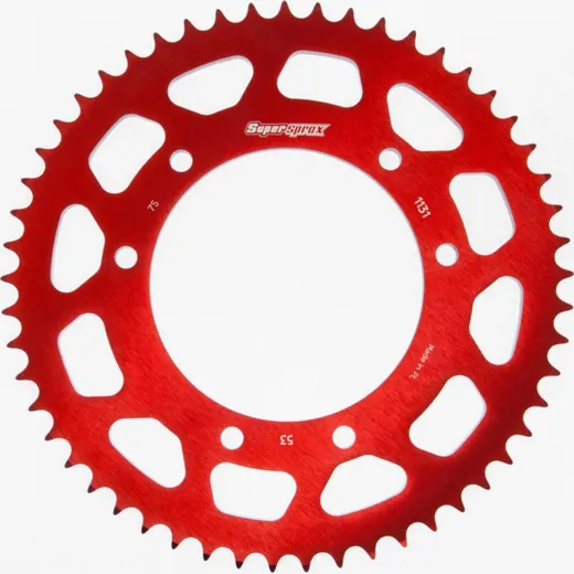 Alu-Rear Sprocket / Chain Wheel Supersprox 420/53t red 47103AR53