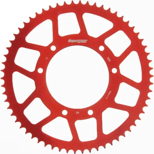 Alu-Rear Sprocket / Chain Wheel Supersprox 420/62t red 47103AR62