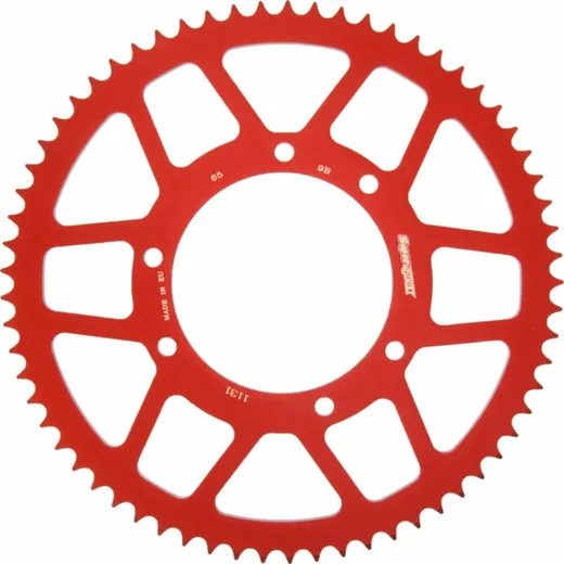 Alu-Rear Sprocket / Chain Wheel Supersprox 420/65t red 47103AR65
