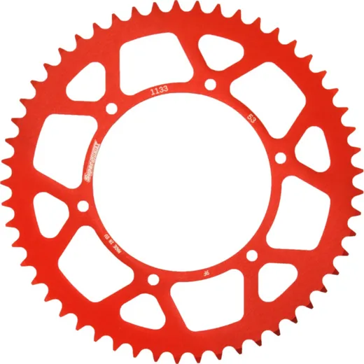 Alu-Rear Sprocket / Chain Wheel Supersprox 420/53t red 92114AR53