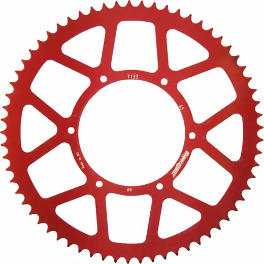 Alu-Rear Sprocket / Chain Wheel Supersprox 420/65t red 92114AR65