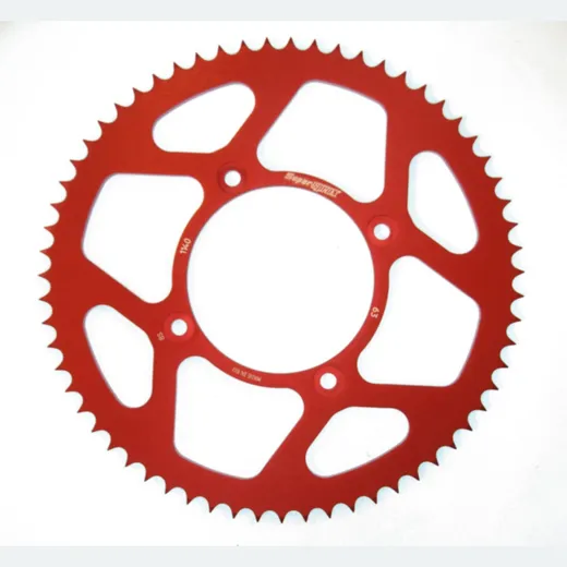 Alu-Rear Sprocket / Chain Wheel Supersprox 428/63t red 93240AR63
