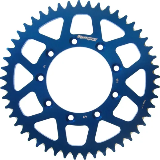 Alu-Rear Sprocket / Chain Wheel Supersprox 520/49t blue 93314AB49