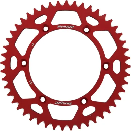 Alu-Rear Sprocket / Chain Wheel Supersprox 520/48t red 15206AR48
