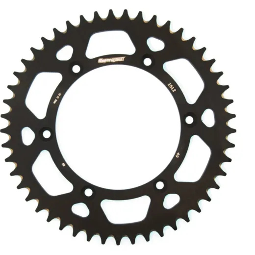 Alu-Rear Sprocket / Chain Wheel Supersprox 520/49t black 15206AK49