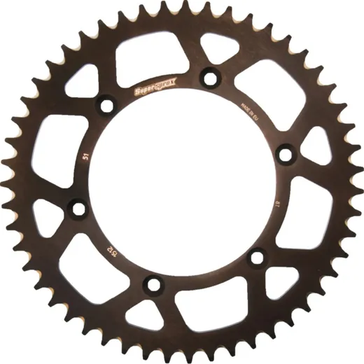 Alu-Rear Sprocket / Chain Wheel Supersprox 520/51t black 15206AK51