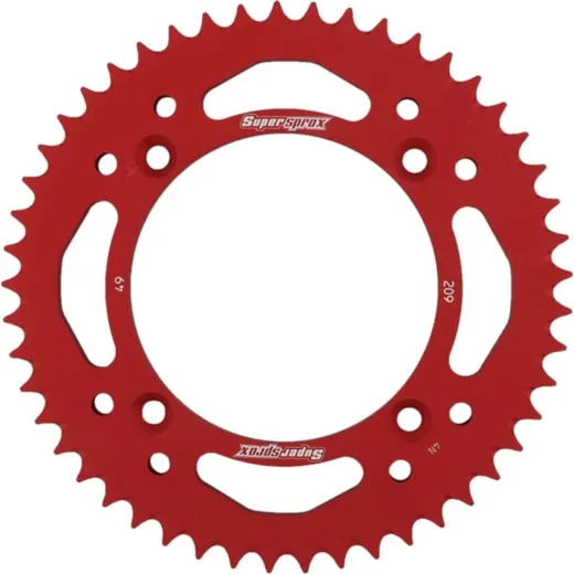 Alu-Rear Sprocket / Chain Wheel Supersprox 420/49t red