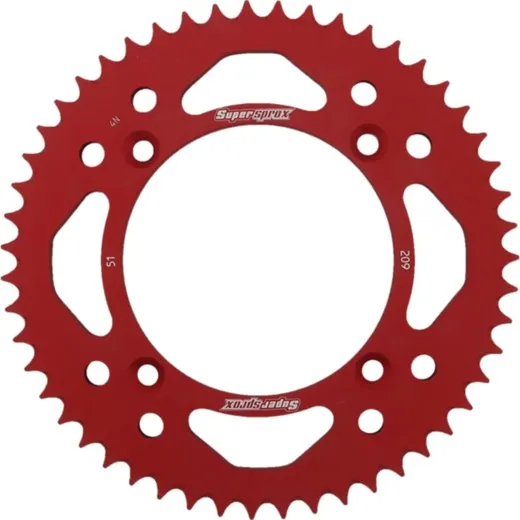 Alu-Rear Sprocket / Chain Wheel Supersprox 420/51t red