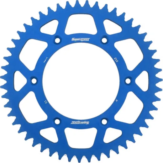 Alu-Rear Sprocket / Chain Wheel Supersprox 520/51t blue