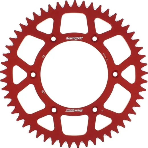 Alu-Rear Sprocket / Chain Wheel Supersprox 520/53t red