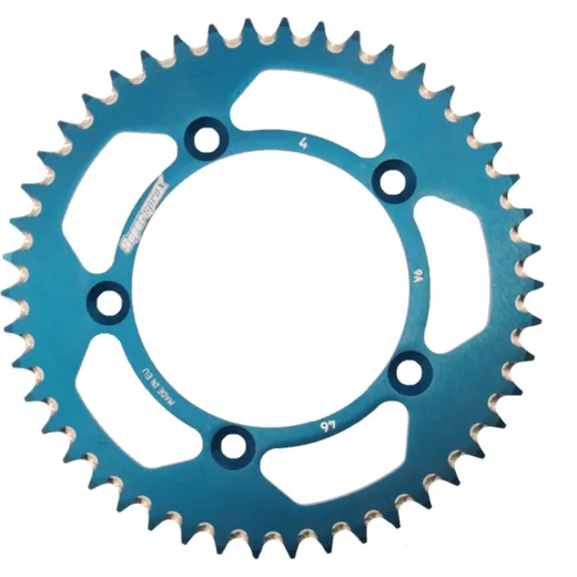 Alu-Rear Sprocket / Chain Wheel Supersprox 420/46t blue 72101AB46