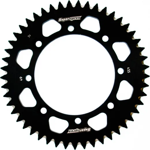 Alu-Rear Sprocket / Chain Wheel Supersprox 420/49t black 30455AK49