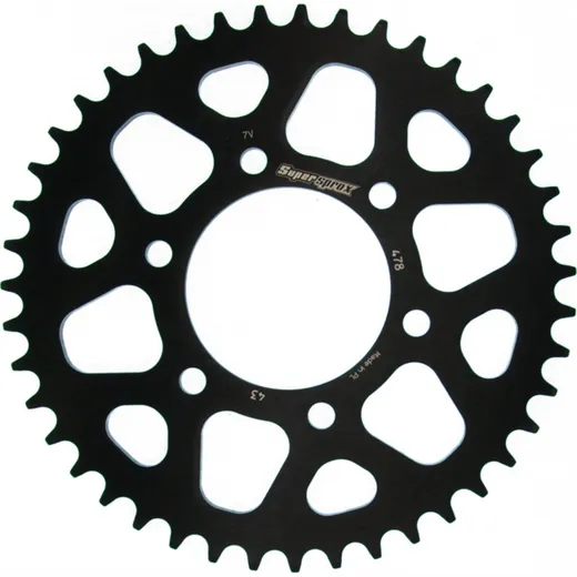 Alu-Rear Sprocket / Chain Wheel Supersprox 520/43t black 17403AK43
