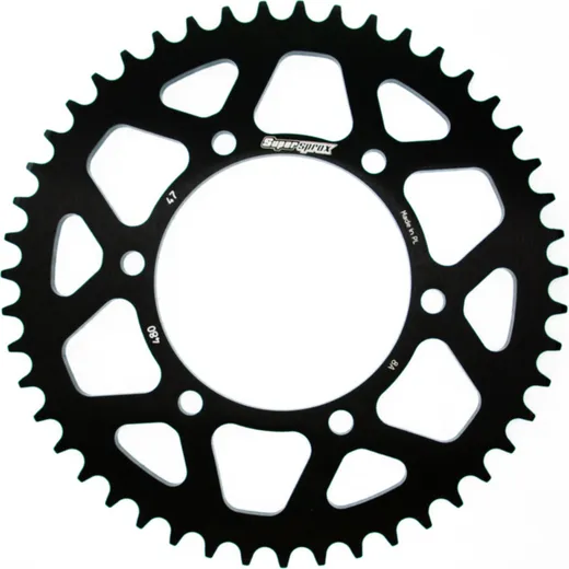 Alu-Rear Sprocket / Chain Wheel Supersprox 525/47t black 13810AK47